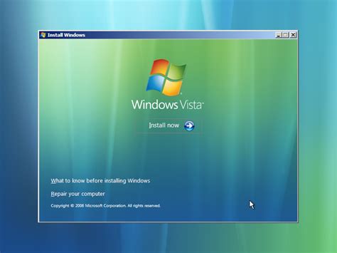 Premier Contact Avec Windows Vista Démarrage De Linstallation
