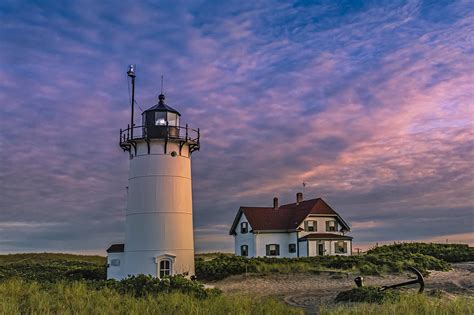 Race Point Lighthouse Sunset Photograph By Susan Candelario