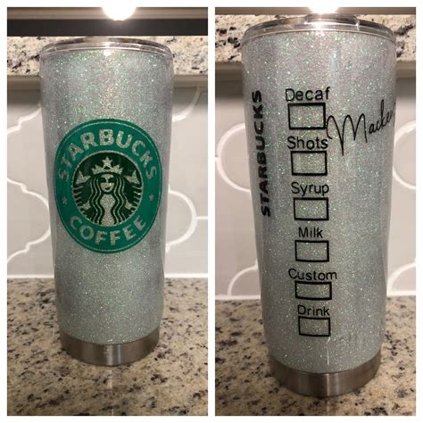 Starbucks Glitter Tumbler Decaf Pint Glass Starbucks Tumbler Milk Beer Glitter T Ideas