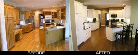How to design a budget kitchen + island, farmhouse style. pictures of kitchens with golden oak cabinets | Transformed from plain Golden Oak to Stunning W ...