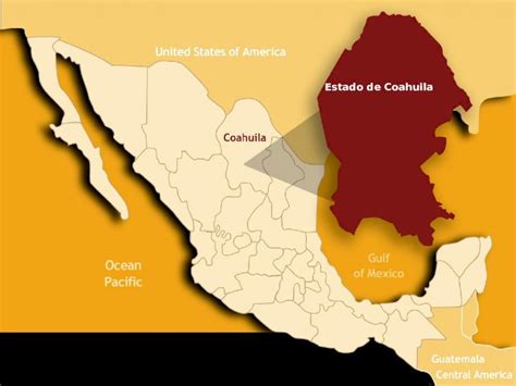 Estado De Coahuila Extensión Territorial 1 Torreon 194770 Kms2