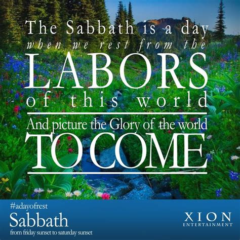 Sabbath Rest Sabbath Day I Love You Lord Gods Love Seventh Day