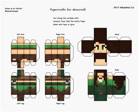 Minecraft Skins To Print Minecraft Kit