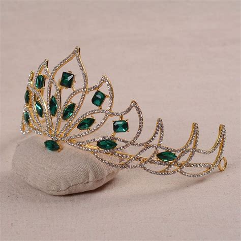 Tiara making tutorial_ part two. Braut Diadem Tiara Carmen Grün | Tiara, Kopfschmuck braut ...