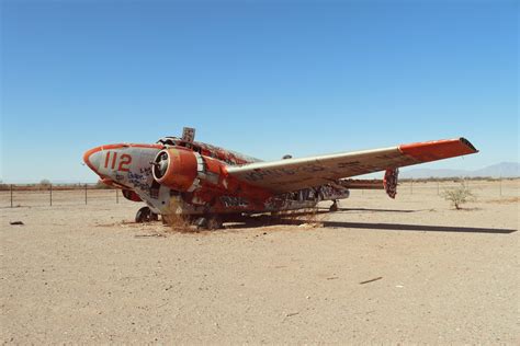 Abandoned Plane In The Desert Oc Abandoned Homemade Go Kart Wwii