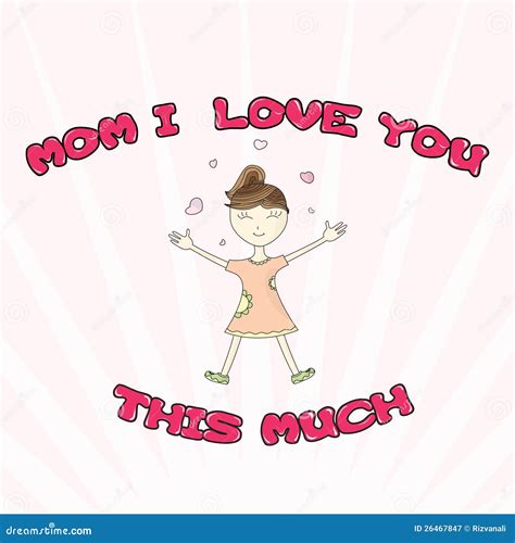 I Love You This Much Stock Vector Illustration Of Love 26467847