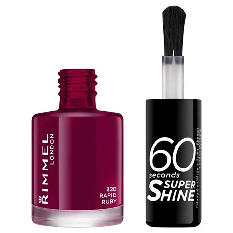 Buy Rimmel 60 Seconds Nail Polish Rapid Ruby Online At Chemist Warehouse®