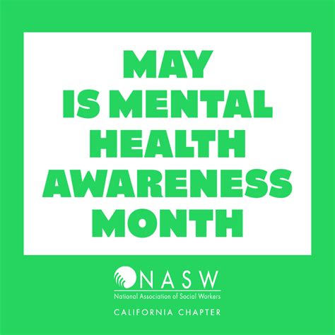 May Is Mental Health Awareness Month · Naswcanewsorg