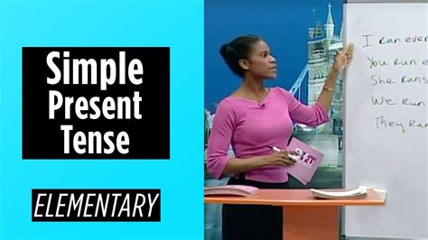Less commonly, the simple present can be used to talk about scheduled actions in the near future and, in some cases, actions happening now. Elementary Level - Simple Present Tense | English For You ...