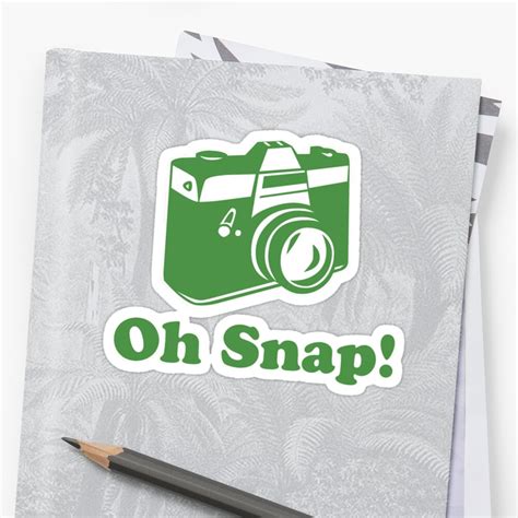 Oh Snap Stickers By Emma Koehle Redbubble