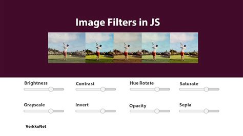 Image Filters In Js Javascript Tutorials Web Development Tutorials
