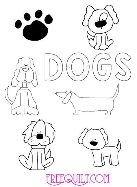 6 Dog Outlines Print Or Download Popular Dog Templates