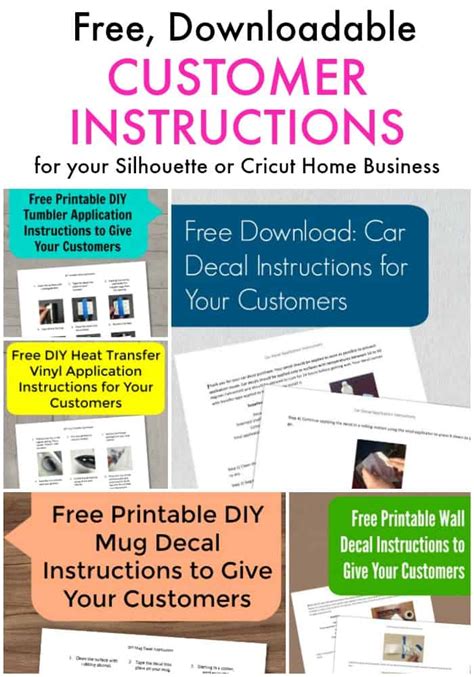 How To Apply Vinyl Decal Printable Instructions