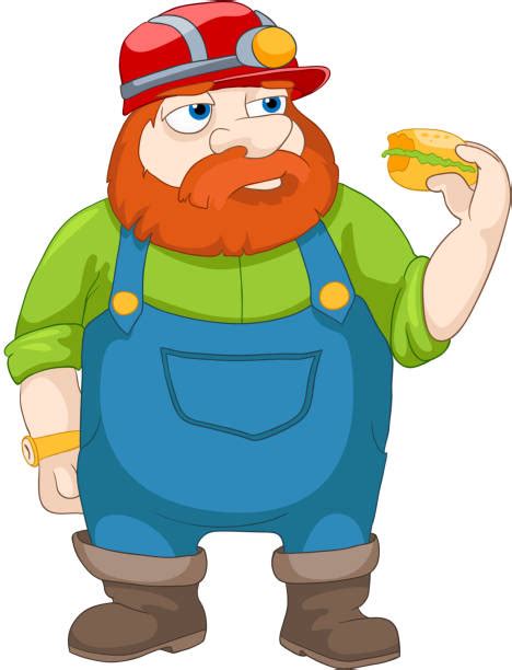 Fat Construction Worker Illustrations Royalty Free Vector Graphics