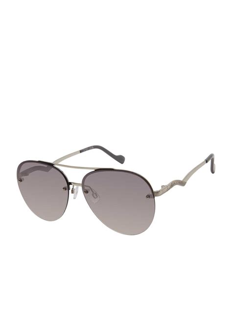 Rimless Metal Aviator Sunglasses In Silver Jessica Simpson