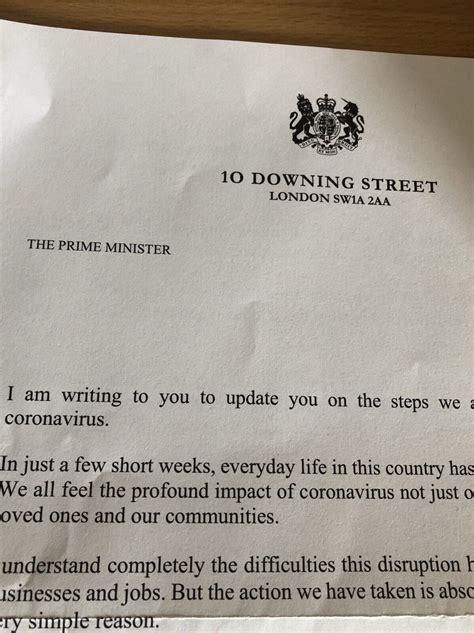 Uk Prime Minister Letter Boris Johnson Historical And Rare Nhs Pandemic Ebay