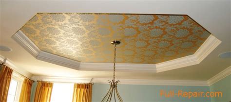 The first step is to protect the floor and molding from water damage. 49+ Removing Wallpaper from Ceiling on WallpaperSafari