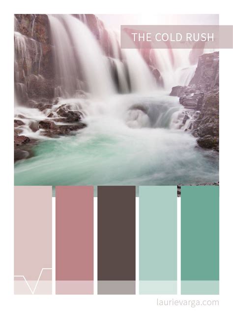 Refreshing Waterfall Inspired Colour Palette Палитра Палитры Дизайн