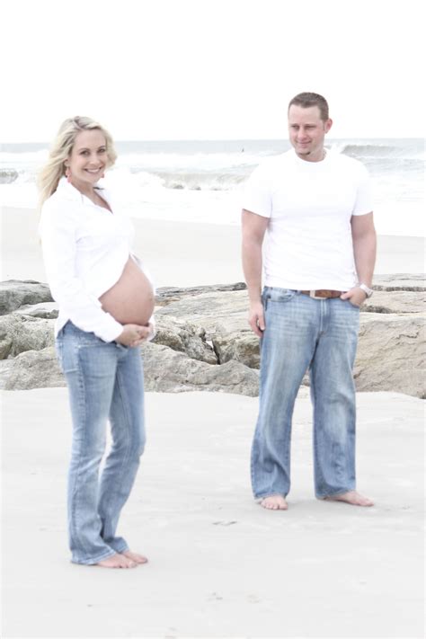 Maternity Picture On The Beach Maternity Pictures Bell Bottom Jeans Maternity