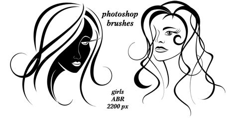 beautiful girls face free cs3 brushes 123freebrushes