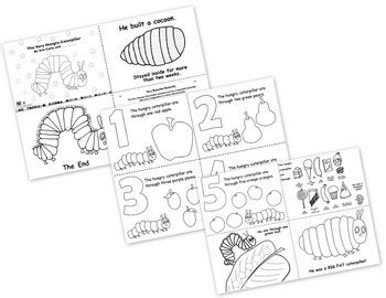 The Very Hungry Caterpillar FREE Printables Coloring Pages Booklet