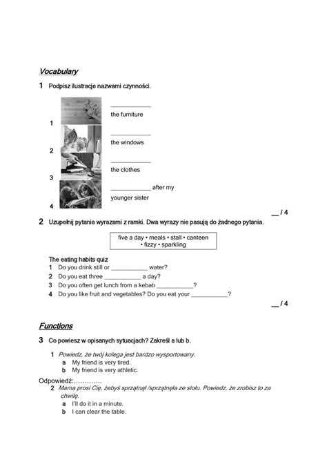 Brainy 5 unit 4 test worksheet