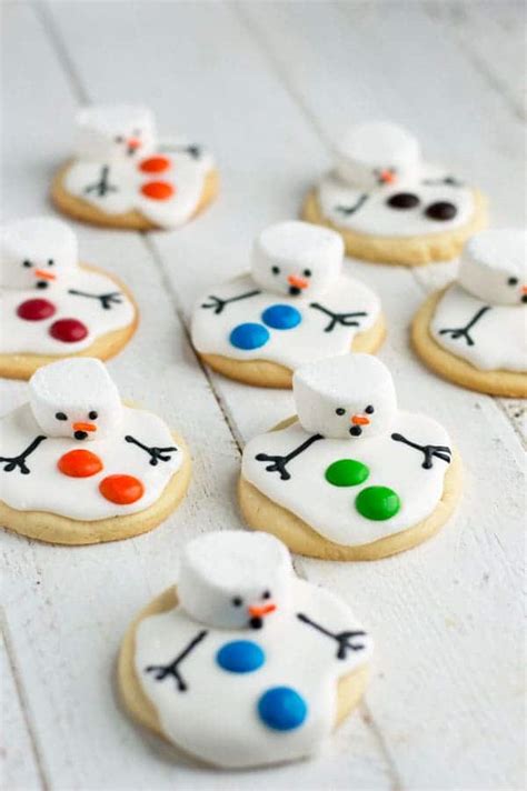 Melted Snowman Cookies Cook Craft Love