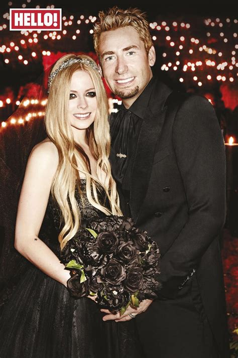 And The Bride Wore Black Avril Lavignes Goth Style Wedding To Chad Kroeger London