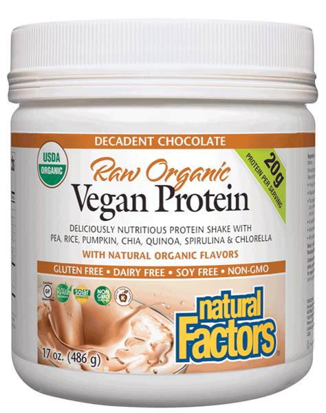 Warrior juice protein has extra added amino acid components above what the protein sources themselves mix 1 serving (30 g) with 250 ml water, juice or milk (milk has additional nutrients) daily. Raw Organic Vegan Protein Drink Mix Chocolate Natural Factors 17 oz Powder