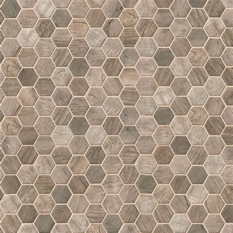 Argento 2 In Tumbled Travertine Hexagon Mosaic Artofit