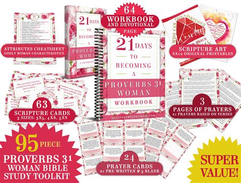 Purchase Proverbs 31 Woman Bible Study Bundle 259 Pages 10 Items