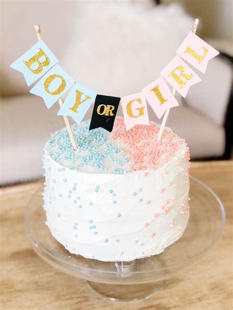 You shouldn't have to overthink snacking. DIY Candy Filled Gender Reveal Cake - Jessi Marie Lifestyle