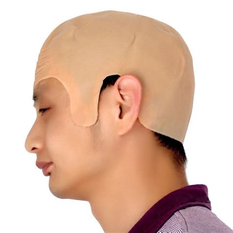 Rubber Bald Headgear Masks Party Performance Makeup Caps Monk Nuns Show Latex Headgear Props In