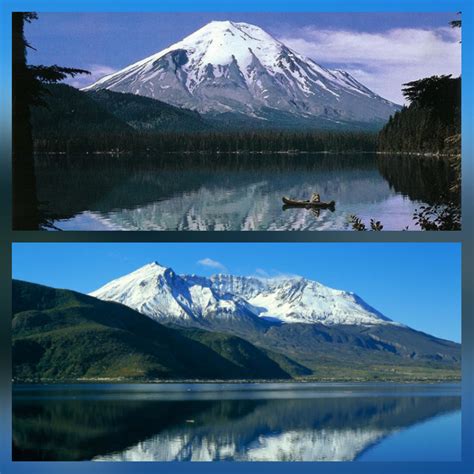 Mount St Helens Before And After The Eruption Of 1980 Pics Natural