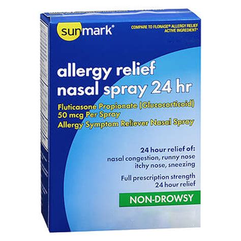 Sunmark 24 Hour Non Drowsy Allergy Relief Nasal Spray Carewell