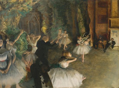 Edgar Degas The Rehearsal Of The Ballet Onstage Diabro