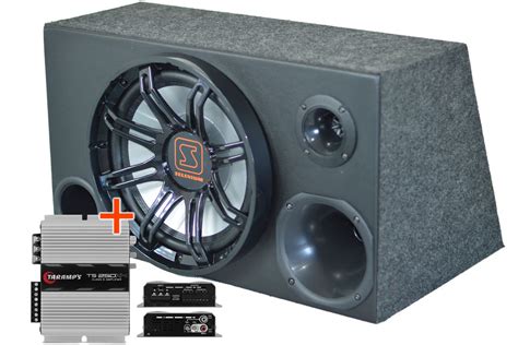 Caixa Trio Completa Som Carro Jbl Selenium Módulo Taramps R 49900