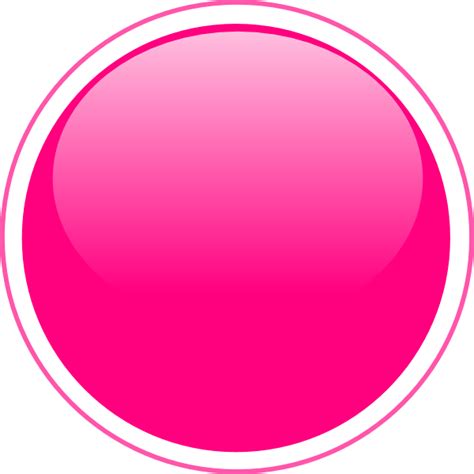 Glossy Pink Circle Button Clip Art at Clker.com - vector clip art png image