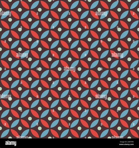 Seamless Overlapping Circle Pattern In Vector Format Stock Vector Image