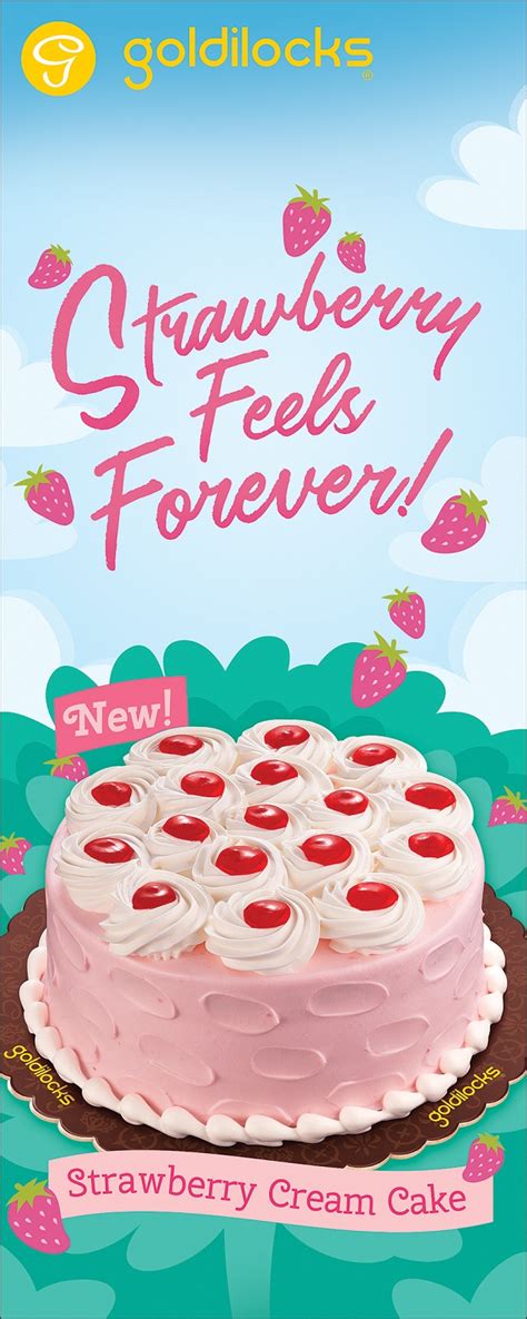 For availble products visit your nearest branch or goldilocksdelivery.com. Goldilocks' New Strawberry Cream Cake For Mother's Day ...
