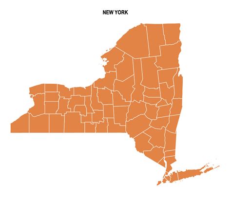 New York County Map Editable And Printable State County Maps