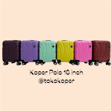 Jual Koper 16 Inch Hard Case Fiber Polo 027 Shopee Indonesia