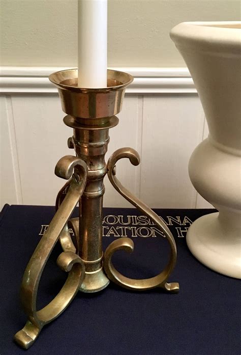 Gorgeous Solid Brass Candlestick Taper Candle Holder Single Etsy