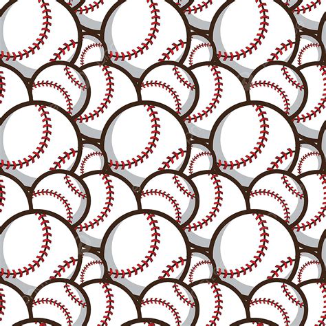 Baseball Seamless Pattern Baseball Drawing Sea Drawing Ball Drawing