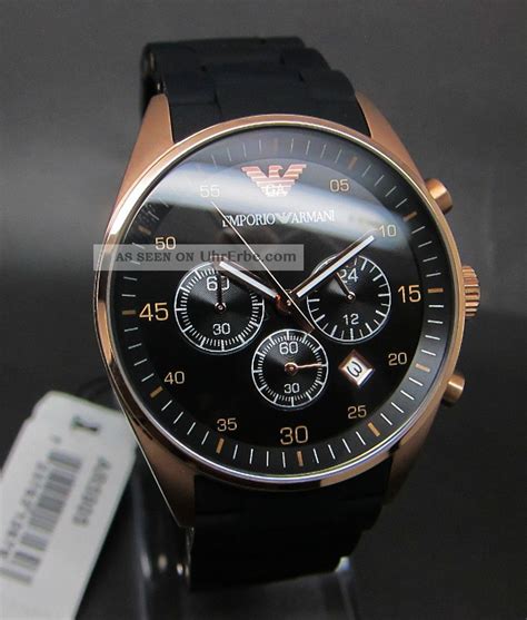 Besuchen sie die offizielle website von emporio armani. Emporio Armani Herren Uhr Ar5905 Chronograph Schwarz, Rosegold