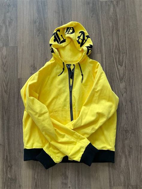 Vlone Yellow Canvas Hooded Jacket Grailed