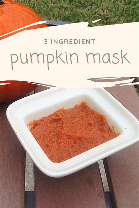 3 Ingredient Diy Homemade Pumpkin Face Mask Homemade Beauty Masks