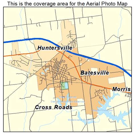 Aerial Photography Map Of Batesville In Indiana