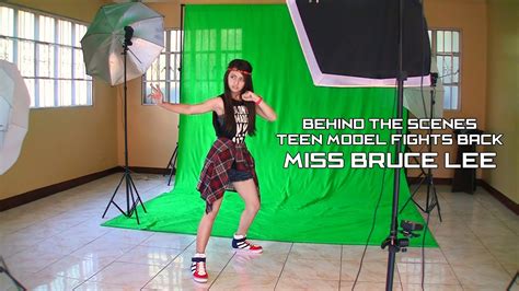 Behind The Scenes Of Teen Model Fights Back Miss Bruce Lee Youtube