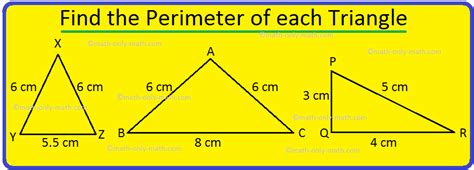 Perimeter Of A Triangle Perimeter Of A Triangle Formula Examples